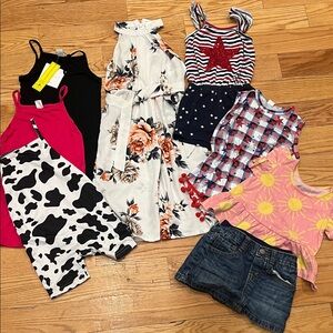 Girls Cute Summer Clothes Outfit Bundle 18-24 Months